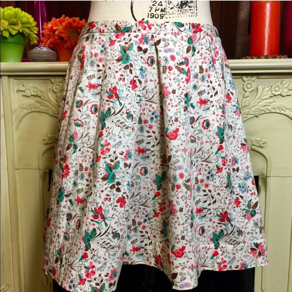 Gap Floral Flare Skirt, Designed and Crafted